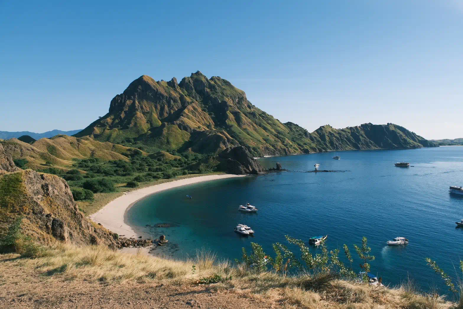 科莫多國家公園帕達爾島 (Padar Island) 的第一個站點